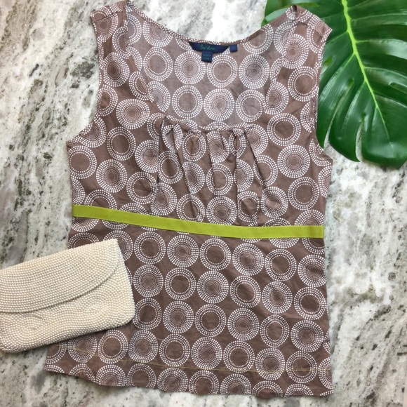 Boden Tops - Boden Geometric Circle Pattern Blouse Tank